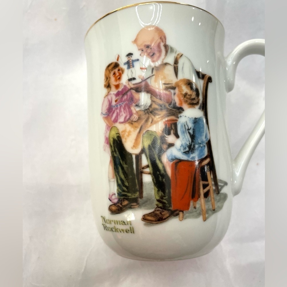 Vintage Norman Rockwell Cups Set Bundle - Picture 2 of 9